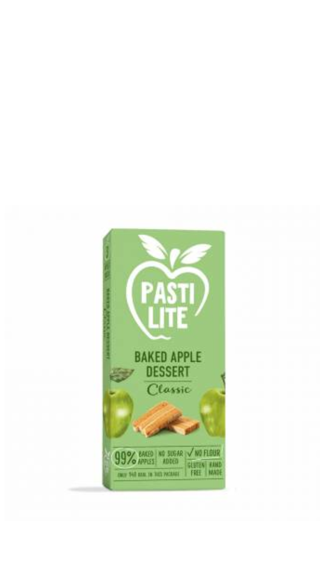 Cepts ābolu deserts "klasiskais", bez pievienota cukura 50 g