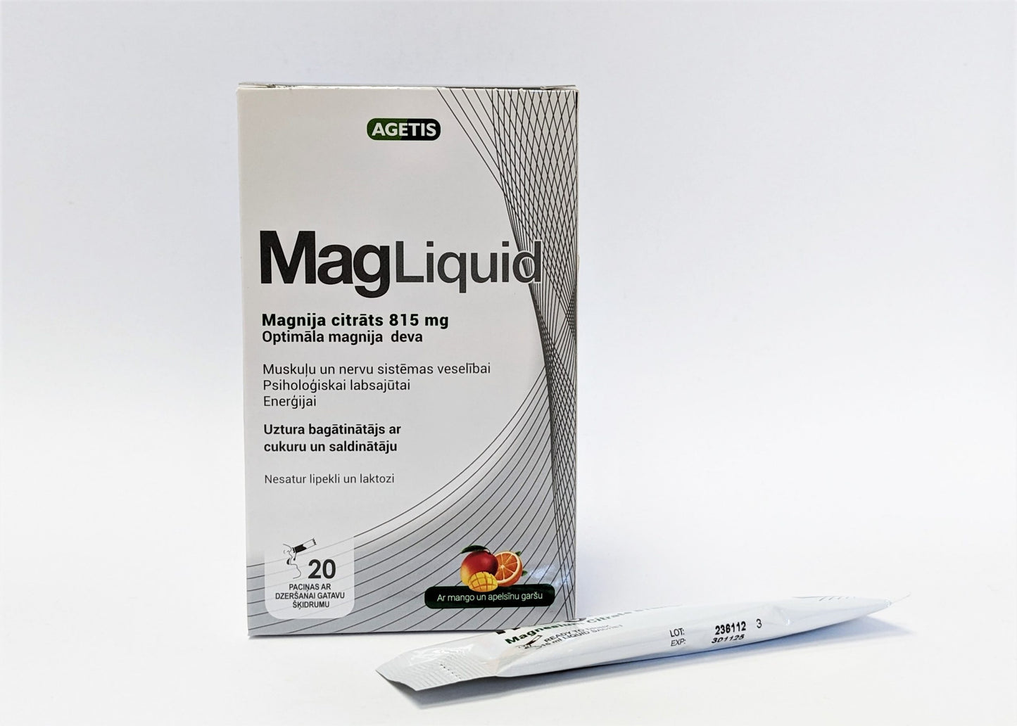 Magliquid со вкусом манго и апельсина, пакетики 20 шт.