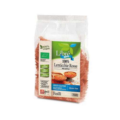 Спирали красной чечевицы BIO, LIBRE BIO 250 г