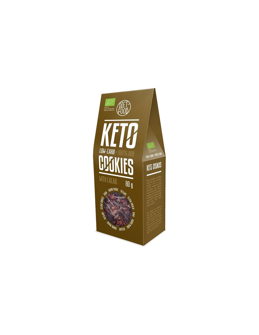 Keto cepumi ar kakao bez cukura 80g BIO
