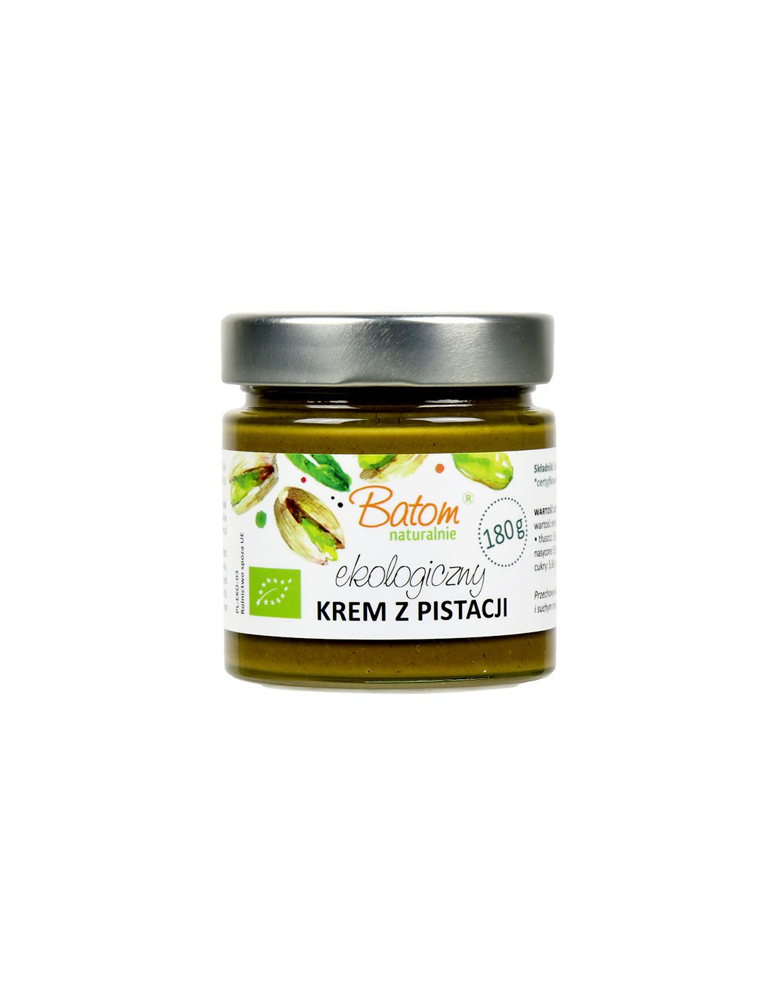 Pistāciju sviesta krēms 180g BATOM BIO