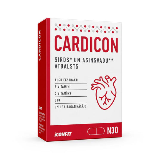 Cardicon - Sirds un asinsvadu labsajūtai (30 kapsulas)