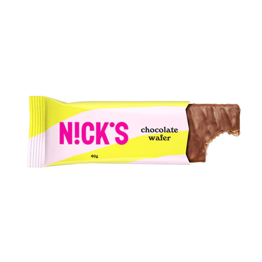 Nicks vafeļu batoniņš pārklāts ar piena šokolādi